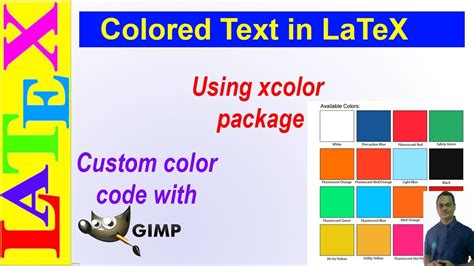 How to use Colored font in LaTeX (Latex Advanced Tutorial10) YouTube