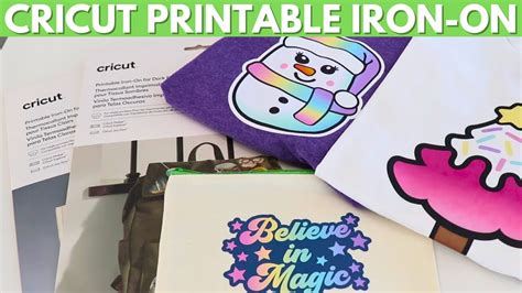 How to use Cricut Printable IronOn YouTube
