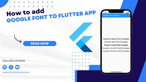How to use Google Fonts in Flutter App Google Fonts Package Flutter