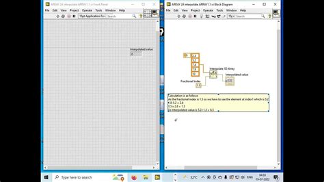 How to use Interpolate 1 D Array function in LabVIEW - YouTube