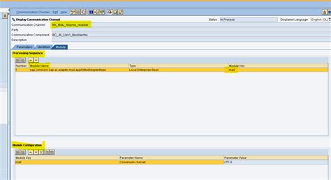 How to use Module in the processing sequence (chan  SAP. 