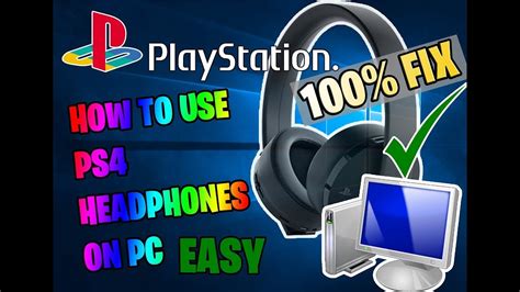 How to use PS4 Headphones on PC Fortnite 100% Fix - YouTube