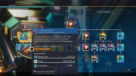 How to use Trade Rocket in No Man s Sky Waypoint