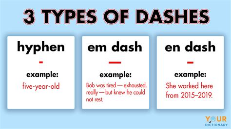 An en dash (–), the second-longest “dash,” shows when a range of things in writing are related to one another. An em dash (—), the longest “dash,” is used as a substitute for a comma, colon, semi-colon, or parentheses. For more detailed examples of their uses, check out our article comparing all three. How to Use Em Dashes in a Sentence. 