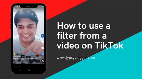 How to use a filter from a video on TikTok YouTube