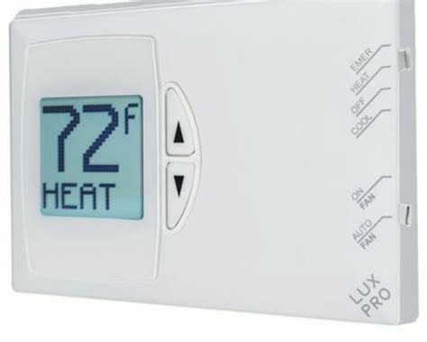 The DMH110 can be used with most single-stage 24 volt gas, oil, or electric. heating and air conditioning systems, single stage heat pumps, or gas. ... Thermostat Lux Products LUXPRO PSPU732T Instruction Manual. 3 heating and 2 cooling with automatic humidity control and dual fuel switch lux products (48 pages)