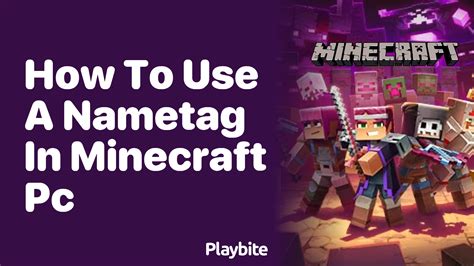 How to use a nametag minecraft