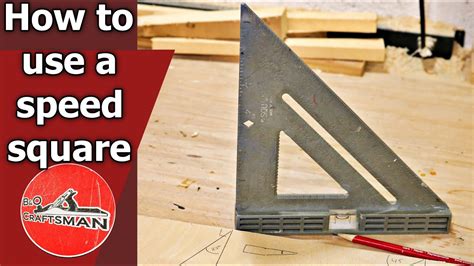 How to use a speed square cutting angles - YouTube