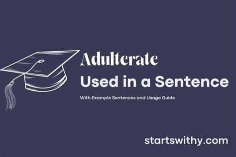 How to use adulterate in a sentence