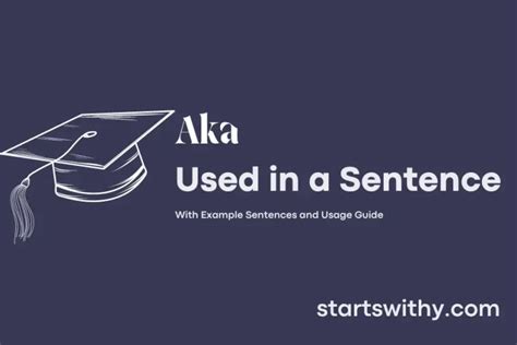 How to use aka in a sentence