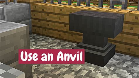 How to use anvil minecraft