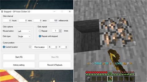 How to use auto clicker in Minecraft 