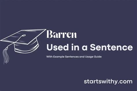 How to use barren in a sentence