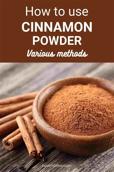 How to use cinnamon powder in cooking