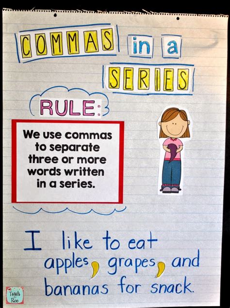 How to use commas in a series