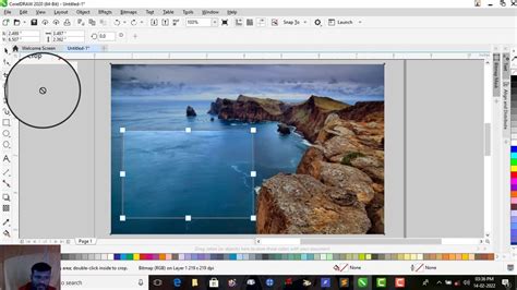 How to use crop tool in coreldraw
