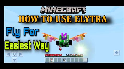 How to use elytra in minecraft pe