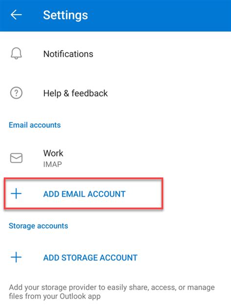 How to use email account in mobile