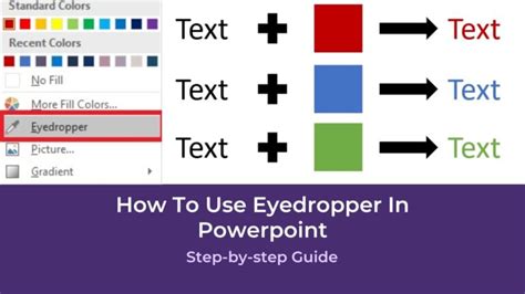 How to use eyedropper in powerpoint