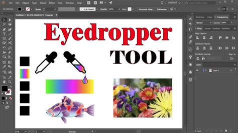 How to use eyedropper tool in illustrator