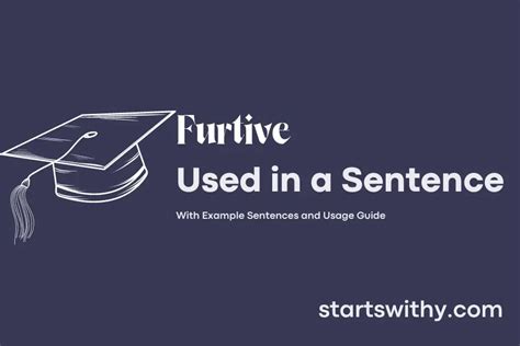 How to use furtive in a sentence