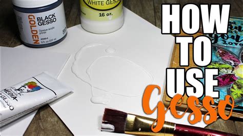 How to use gesso in mixed media