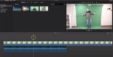 How to use green screen in imovie