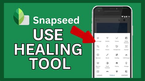 How to use healing in snapseed