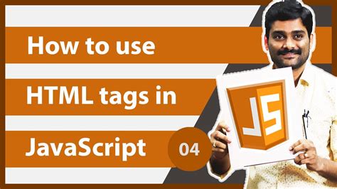 How to use html tags in javascript