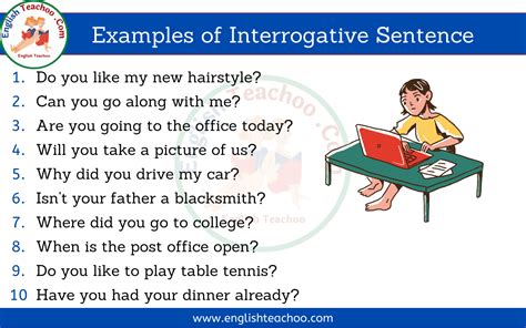 How to use interrogative in a sentence