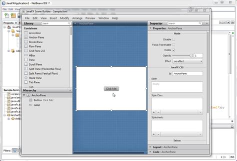 How to use javafx in netbeans