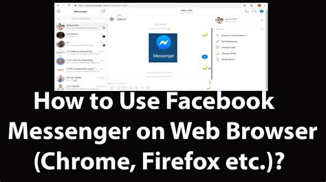 How to use messenger in safari