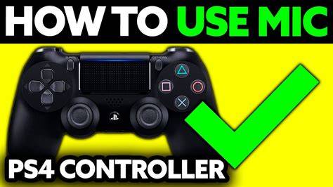 How to use mic on ps4 controller without headset.  In order to use a microphone wi...