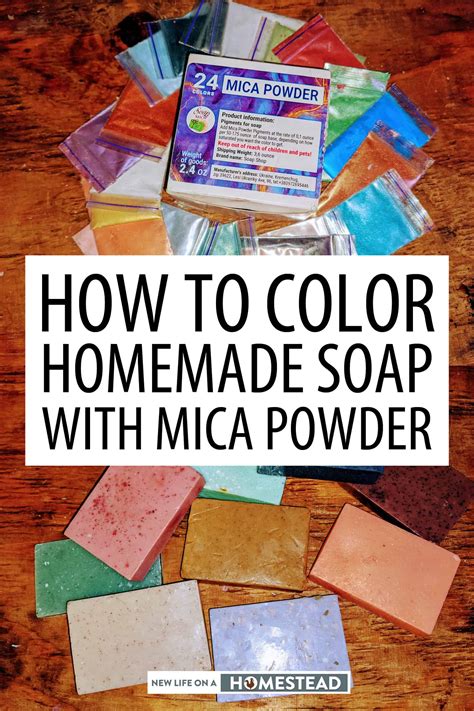 How to use mica powder in soap