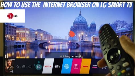 How to use or access an Internet Browser when using a TV or …