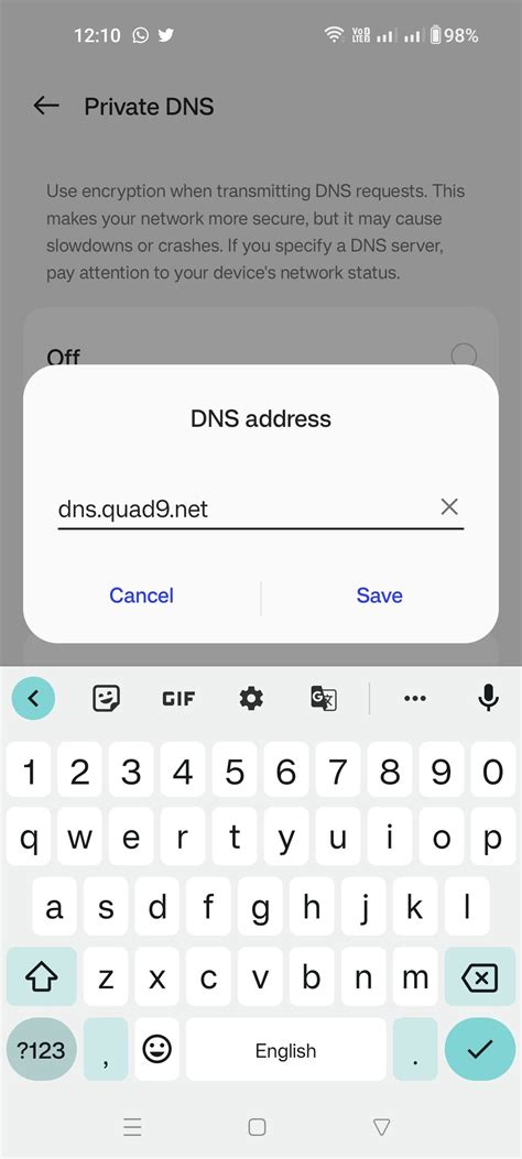 How to use private dns on android.  First, swipe down from the top of yo...