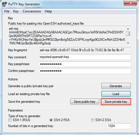 How to use private key in putty