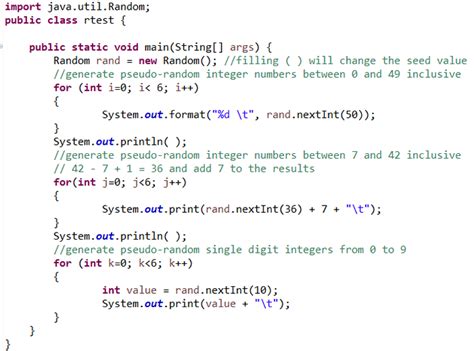 How to use random method in java