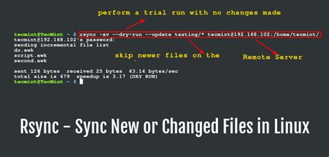 How to use rsync in linux