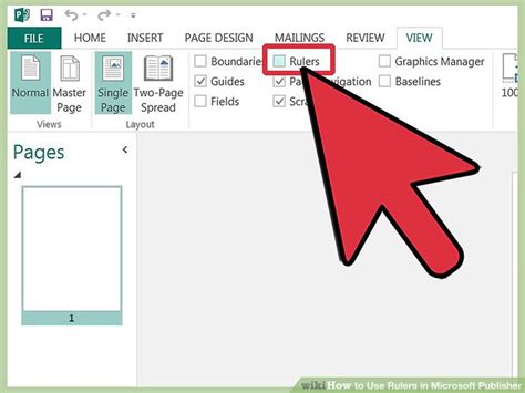 How to use ruler guides in publisher