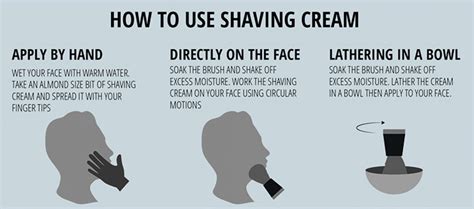 How to use shaving cream. Jan 22, 2021 · If you don’t happen to have any shaving gel or cream on hand, there are a few other products you can use in a pinch. But use a shaving gel or cream for best results and to avoid skin irritation. 