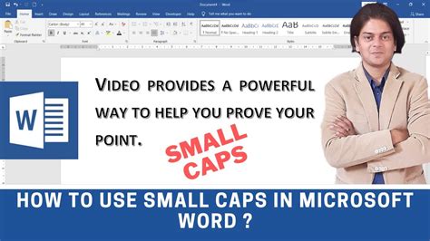 How to use small caps in MS Word YouTube