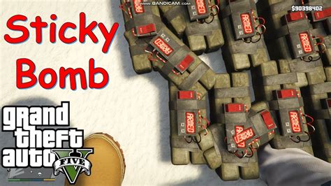 How to use sticky bombs in gta 5. After you pick it up and throw it press left then BOOM 