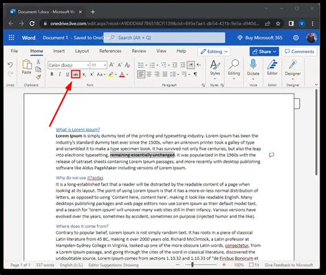 How to use strikethrough shortcuts in Microsoft Word Splaitor
