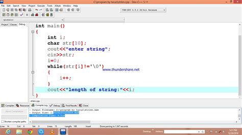 How to use string length in c++