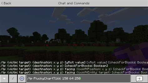 How to use teleport command in minecraft