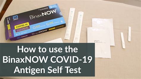 How to use the BinaxNOW COVID19 Antigen Self Test (step by step) YouTube