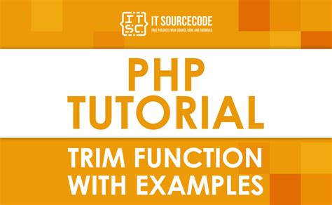 How to use trim function in php