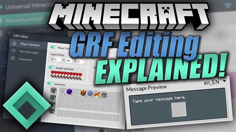 How to use universal minecraft editor
