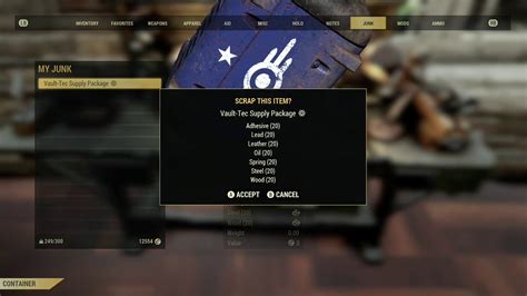 How to use vault tec supply package. The provisioner assignment will be canceled. Check your supply line map to confirm that the supply line no longer exists. If the supply line is still on the map but the provisioner is oddly not walking away, then give it a minute or so for the game software to process it and check again. That settler will sometimes forever be labeled a ... 